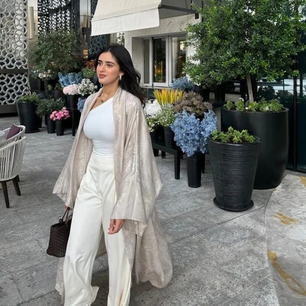 abaya kimono de cérémonie beige