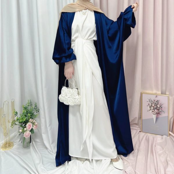 kimono abaya navy blue femme