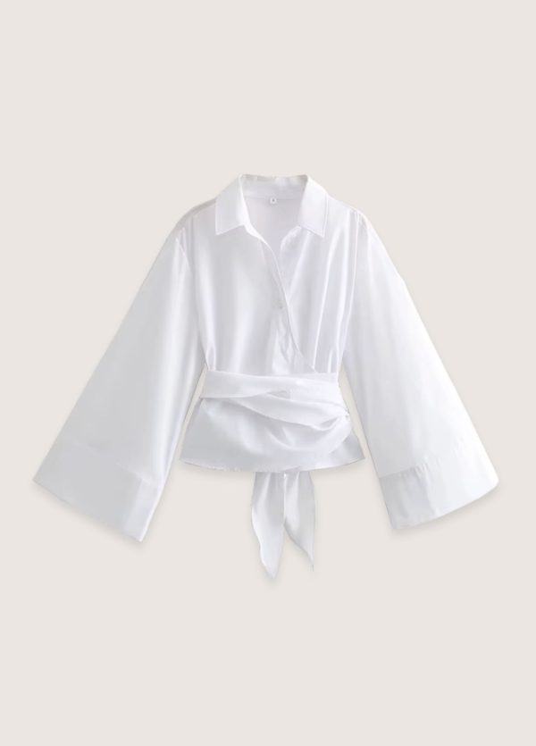 kimono court blanc