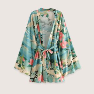 kimono court évasion tropicale