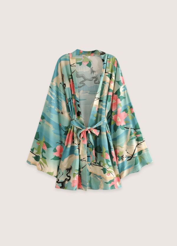 kimono court évasion tropicale