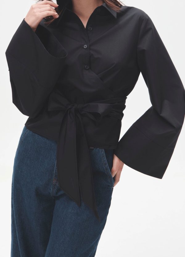 kimono court noir cache-coeur