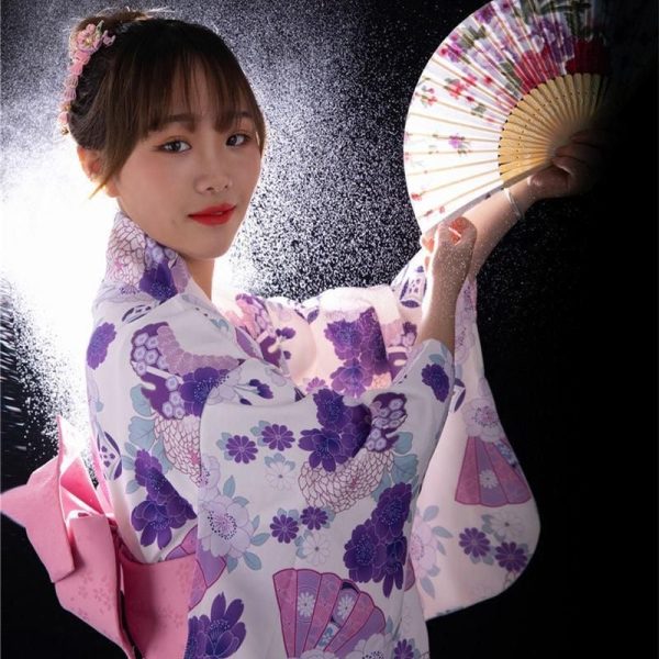 kimono femme robe longue Japon