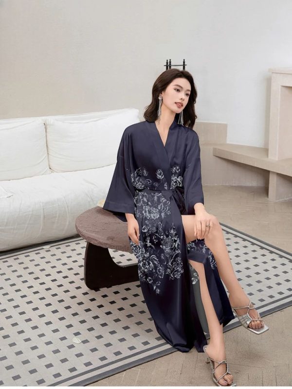 kimono floral noir