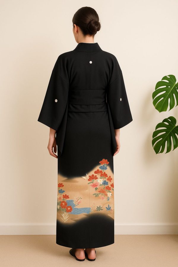 kimono japonais en soie femme