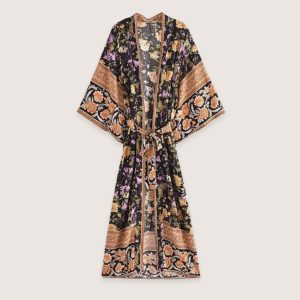 kimono long bohème | jardin nocturne