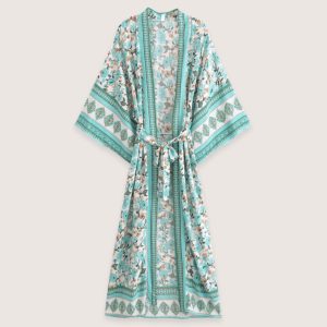 kimono long Calanque Bleue