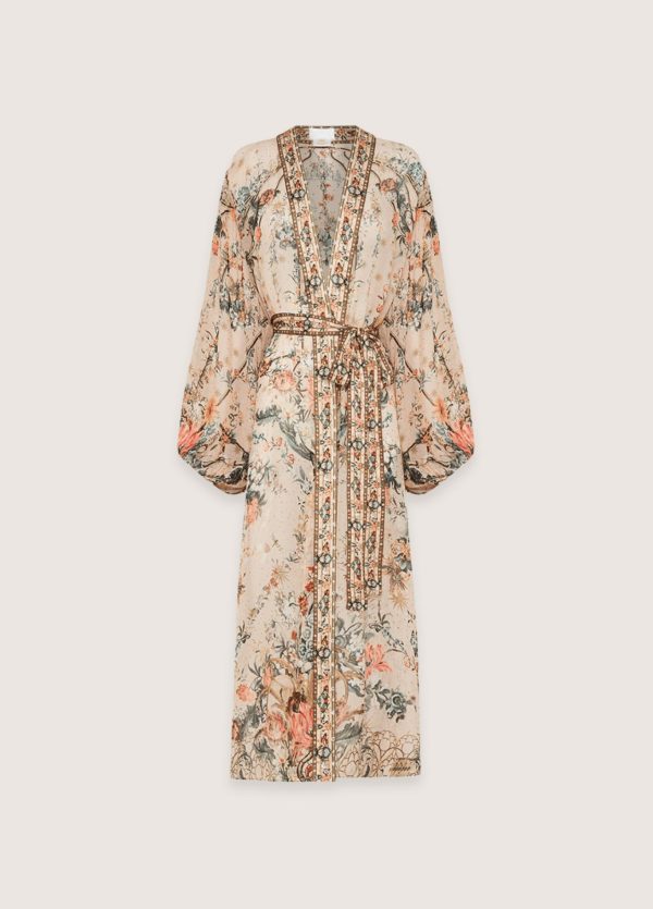 kimono long en soie Shinju