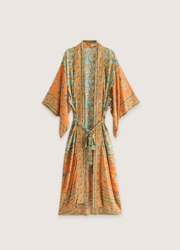 kimono long orange