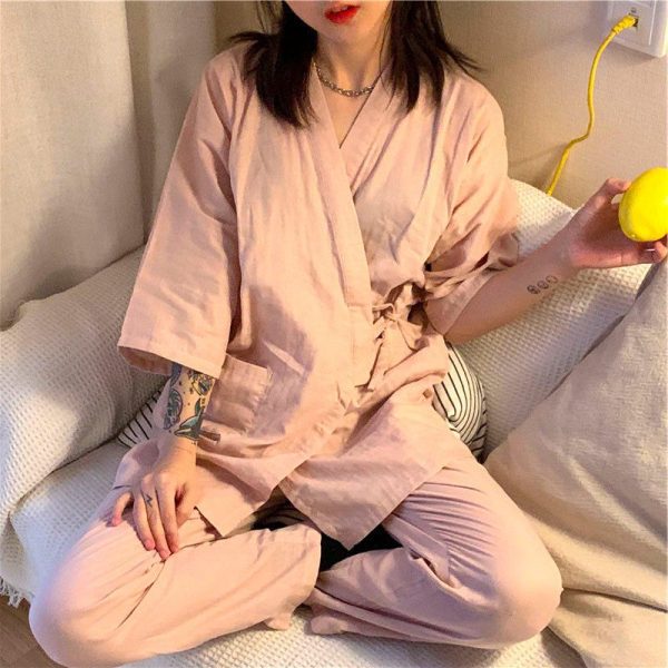kimono pyjama traditionnel