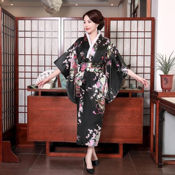 kimono traditionnel manteau japonais