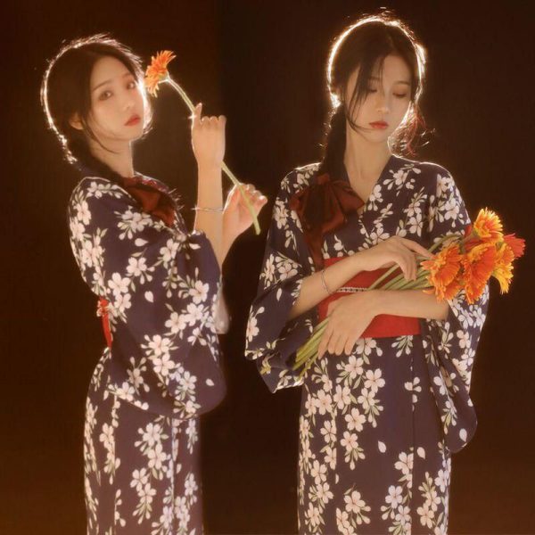 kimono zen noir traditionnel