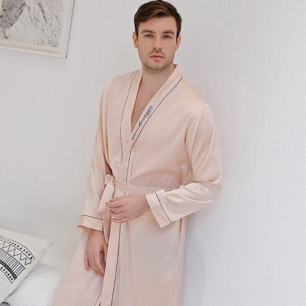 peignoir chic satin homme