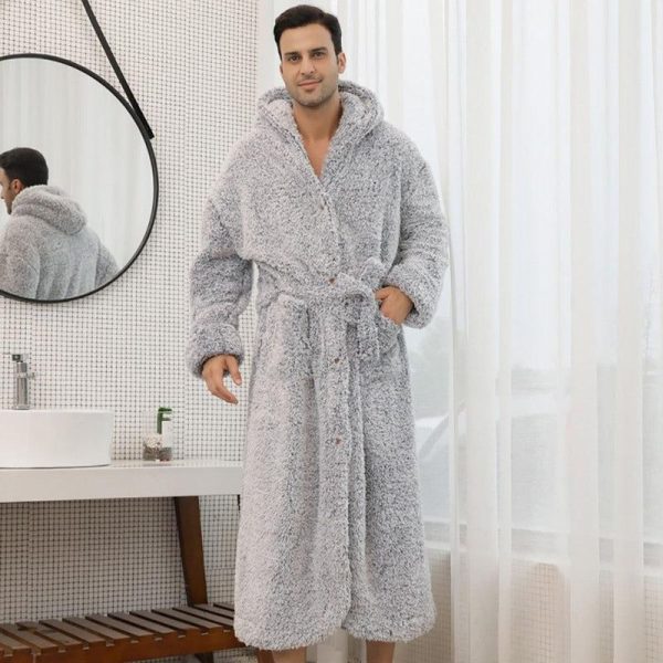peignoir de bain homme avec capuche
