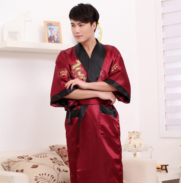 peignoir kimono chinois homme