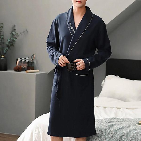 peignoir kimono coton homme
