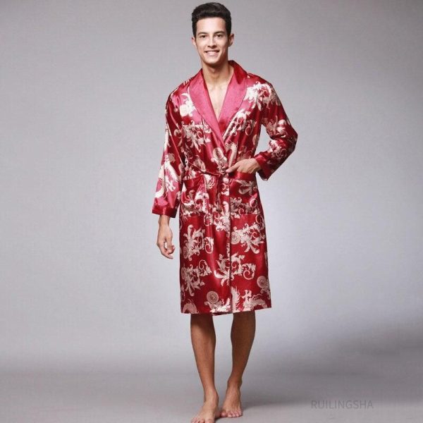 peignoir kimono japonais homme