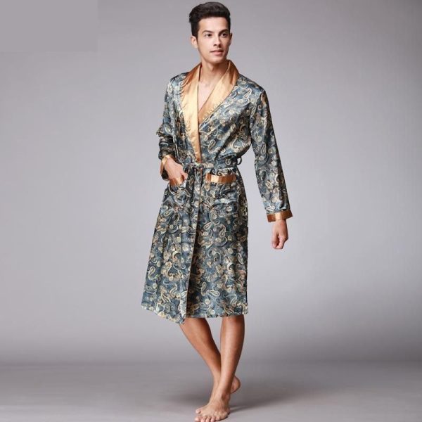 pyjama kimono satin homme