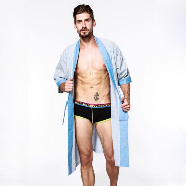 robe de chambre coton homme
