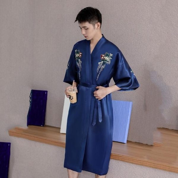 robe de chambre homme satin