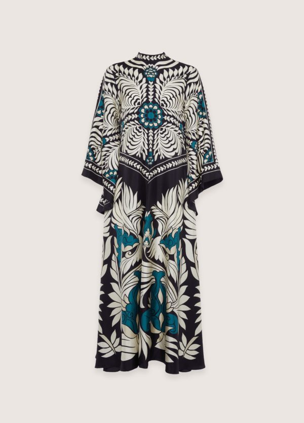 robe kimono réversible art botanique