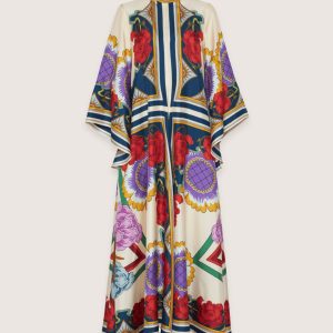 robe kimono réversible baroque